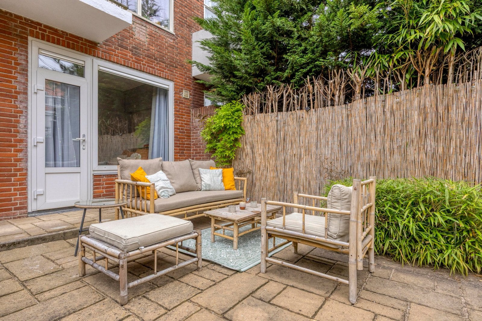 Bamboo tuinset, Ophalen, Zo goed als nieuw, Overige materialen, Bank