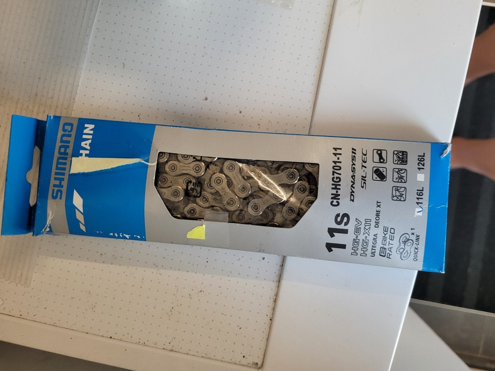 Shimano Ultegra 11 speed ketting (CN-HG701-11), Ophalen, Overige materialen, Zo goed als nieuw, Derailleur of Ketting
