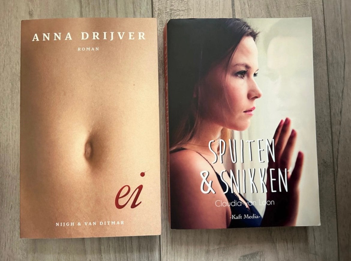 Twee boeken rond kinderwens in één koop, Verzenden, Gelezen
