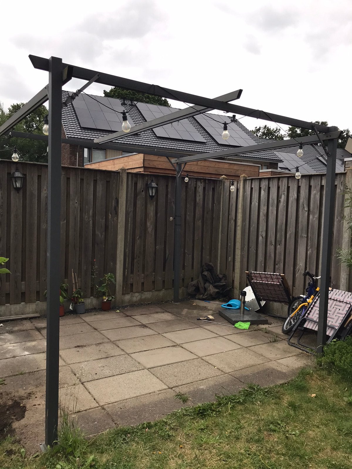 Pergola voor schaduwdoek gratis, Tuin en Terras, Overkappingen, Ophalen, Gebruikt, Tuinpaviljoen