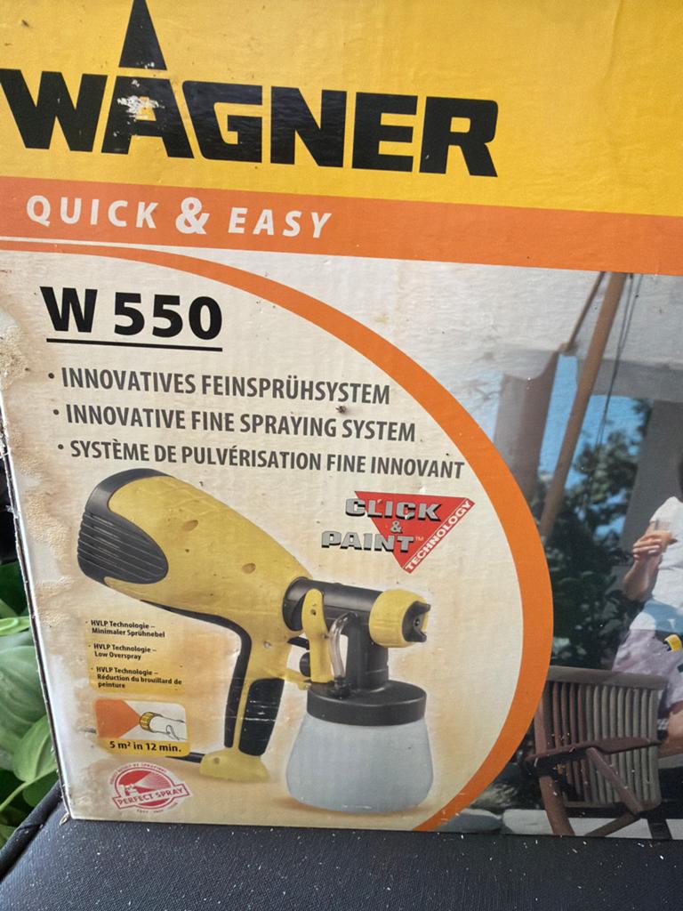 Wagner W 550 Verfspuit - Quick & Easy, Ophalen of Verzenden, Gebruikt, Verfspuit of Verfpomp