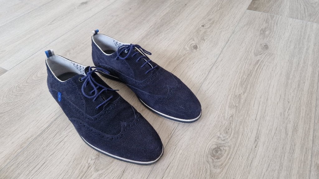 FLORIS VAN BOMMEL Herenschoenen, Blauw, Floris van Bommel, Ophalen of Verzenden, Zo goed als nieuw