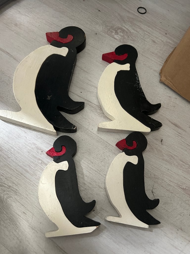 houten dieren, Ophalen of Verzenden, Gebruikt, Hout