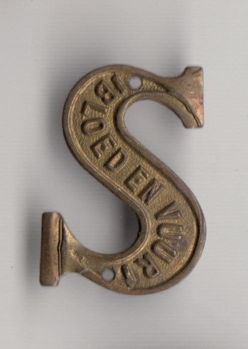 Leger Des Heils schildje embleempje Bloed en Vuur, Verzamelen, Gebruikt, Niet vindbaar, Niet vindbaar, Speldje of Pin