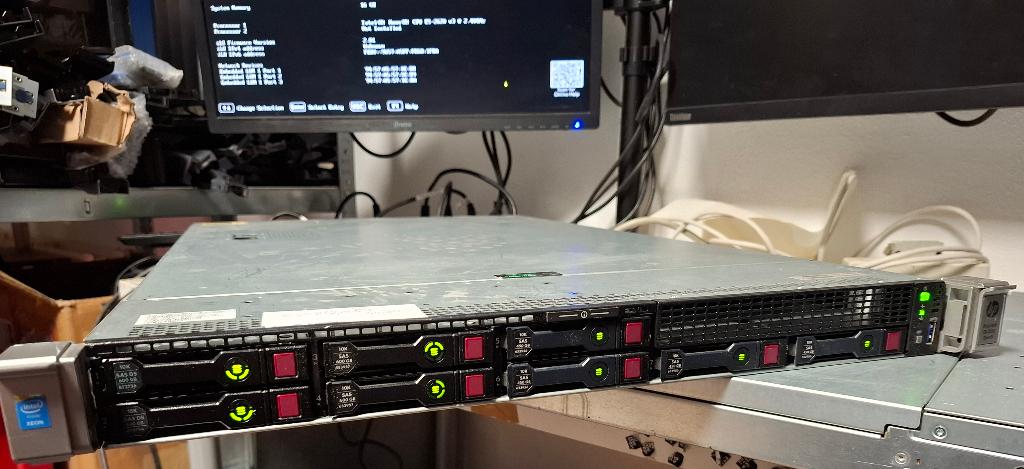 HP Proliant DL360 Gen9 server, Computers en Software, Servers, Refurbished, 2 tot 3 Ghz, 16 GB, Hot swappable onderdelen, Ophalen