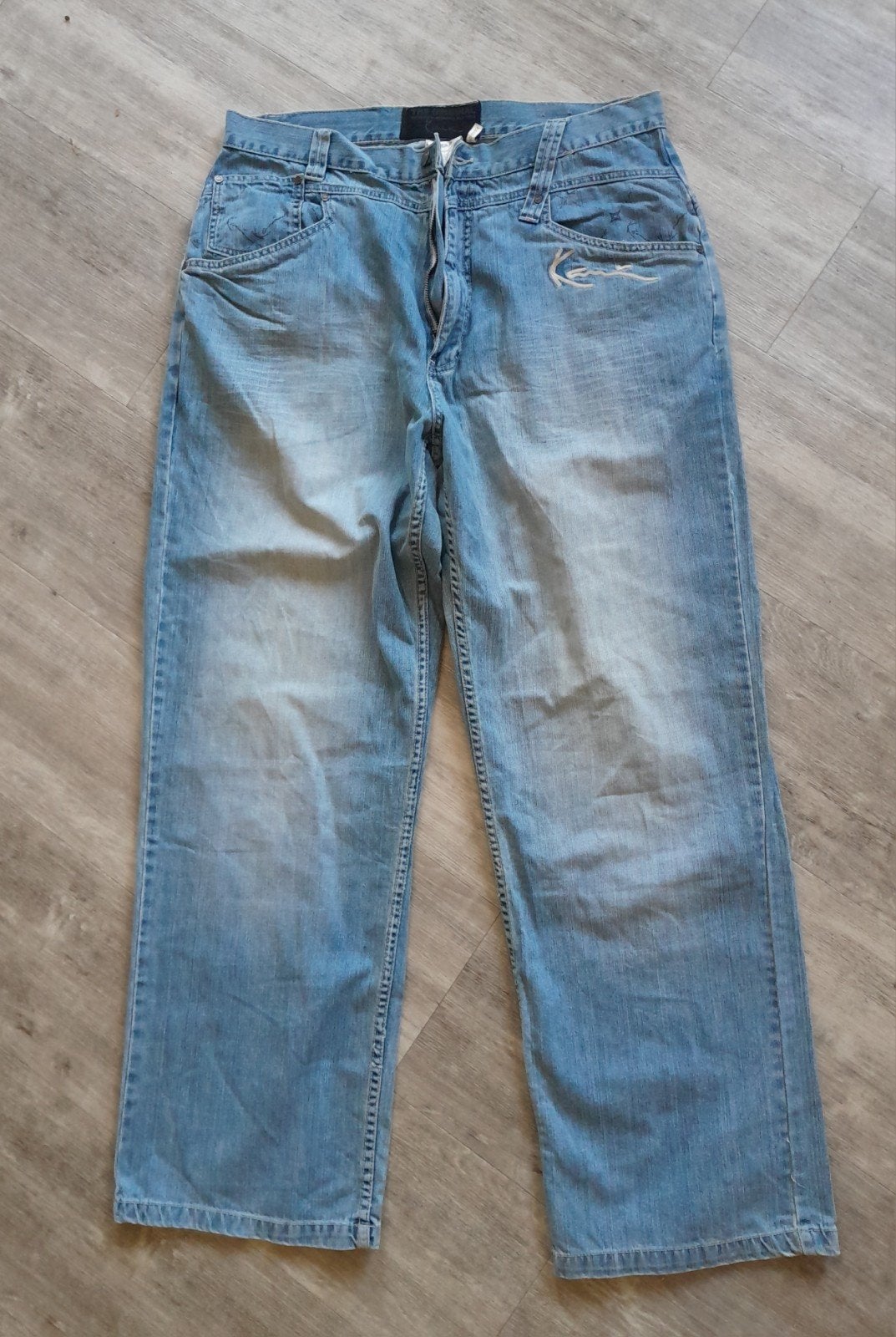 Karl Kani Jeans W38/L34 - Zo goed als nieuw, W36 - W38 (confectie 52/54), Blauw, Ophalen of Verzenden, Zo goed als nieuw