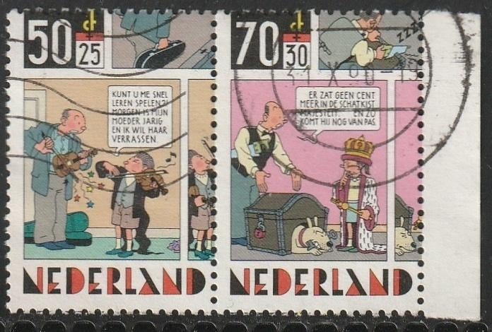 Nederland 1984 1316+1319 Kind-paar, Gest, Postzegels en Munten, Postzegels | Nederland, Verzenden, Na 1940, Gestempeld