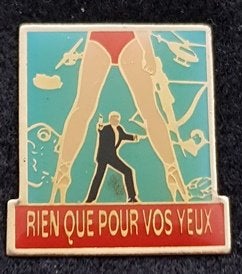 James Bond 007 film Rien que pour vos yeux pin, Verzamelen, Ophalen of Verzenden, Nieuw, Figuurtje, Speldje of Pin