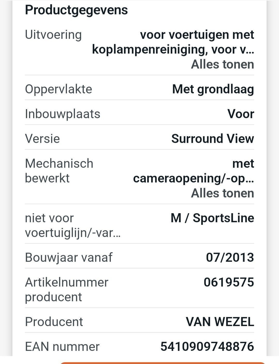 Voorbumper BMW F10/F11 met koplampreiniging, Ophalen, Voor, Nieuw, Bumper