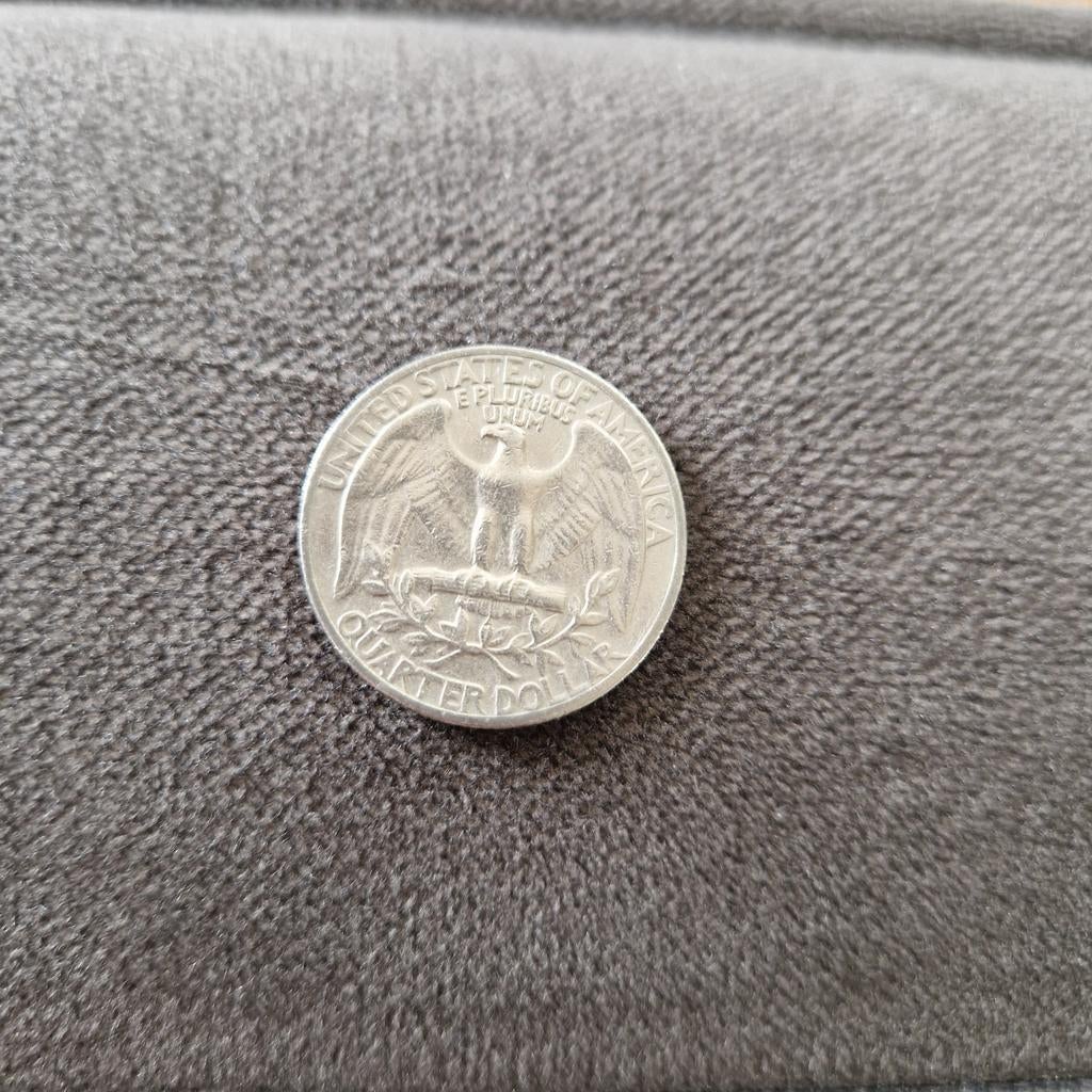 Amerikaanse Quarter Dollar munt 1965, Ophalen of Verzenden, Noord-Amerika, Losse munt