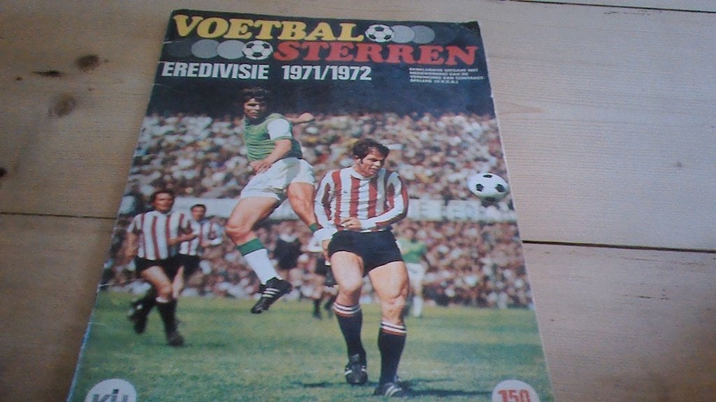 voetbal sterren Eredivisie 1971 / 1972, Verzenden, Gebruikt, Meerdere plaatjes