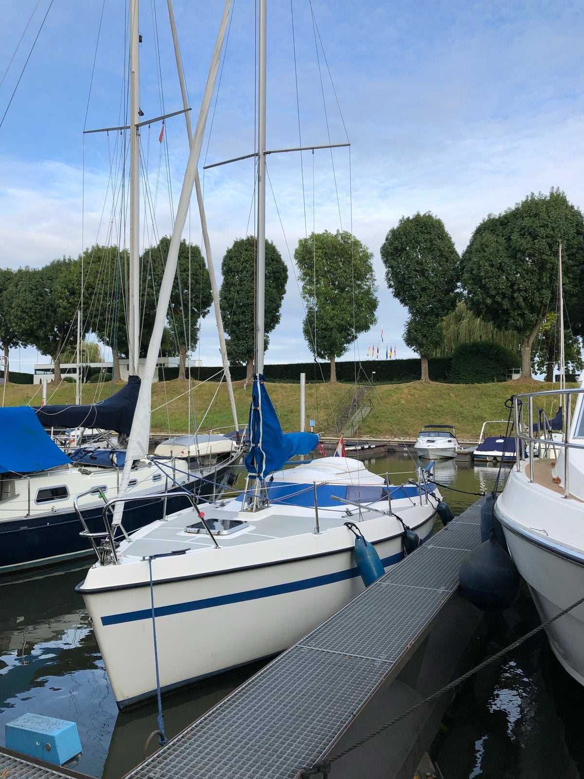 Kajuit zeilboot ocean 725e, Watersport en Boten, Kajuitzeilboten en Zeiljachten, Ophalen, 8 pk, Overige merken, Gebruikt
