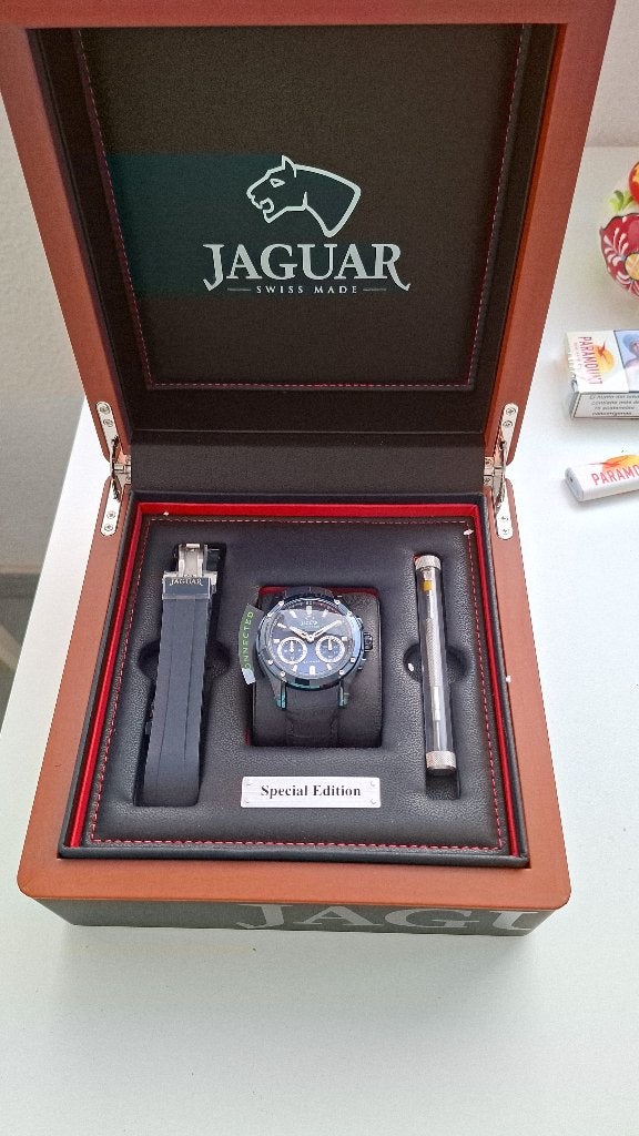 Jaguar Hybride Smartwatch, Ophalen, Zo goed als nieuw, Zwart, Android