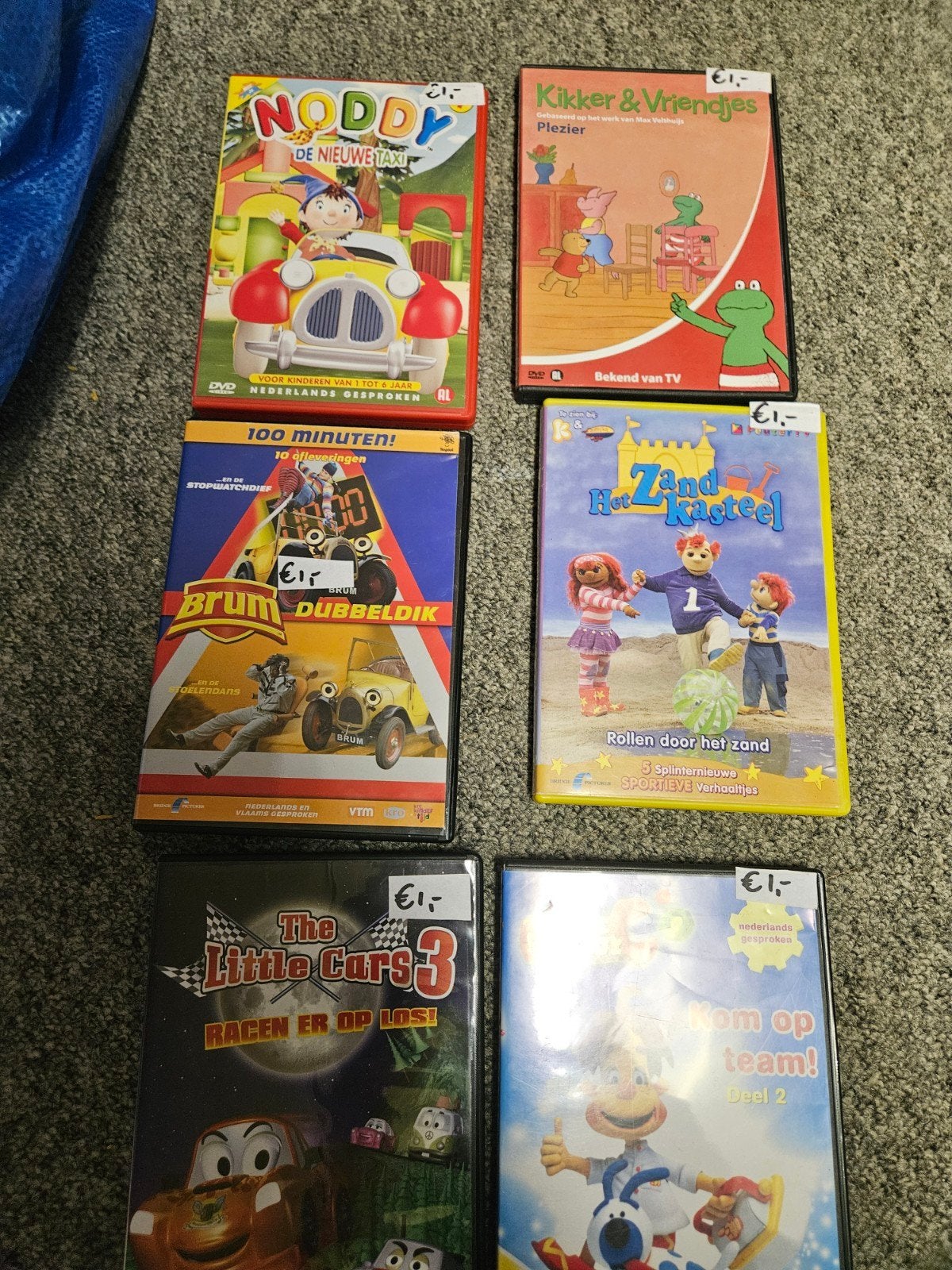 6x cd's van tekenfilms - prijs per stuk, Alle leeftijden, Ophalen of Verzenden, Zo goed als nieuw