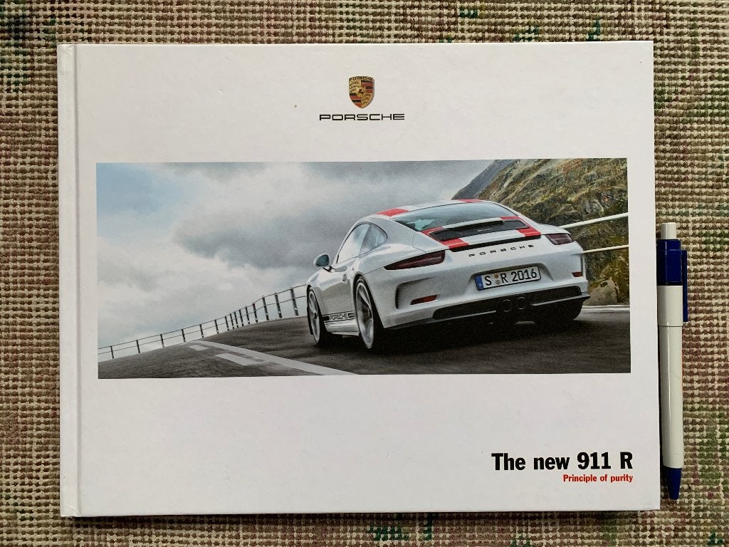 Hardcover brochure Porsche 911 991 R 2016 nieuw!, Porsche, Nieuw, Ophalen of Verzenden, Porsche