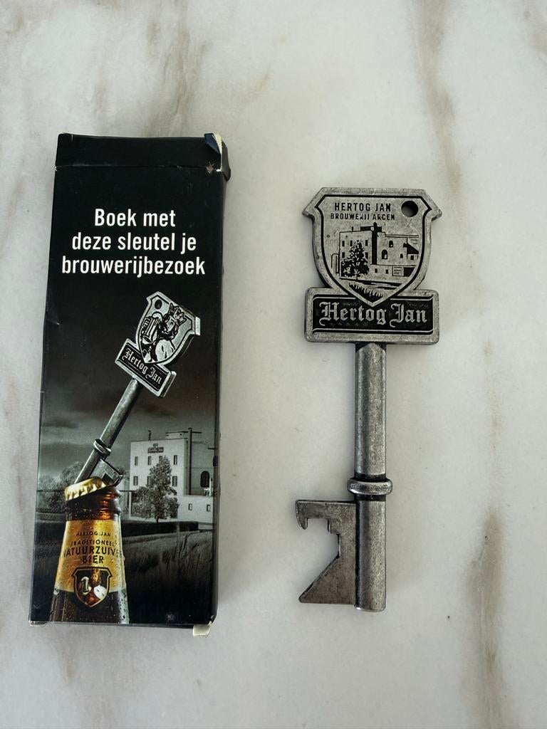 Hertog Jan sleutel / bieropener, Verzamelen, Biermerken, Ophalen of Verzenden, Zo goed als nieuw, Flesopener, Hertog Jan