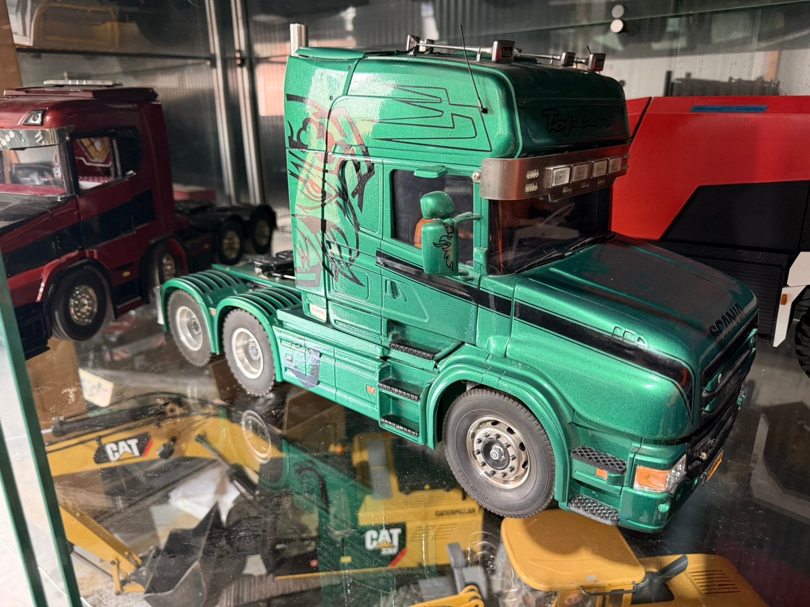 Tamiya scania. Helmaal complete, Schaal 1:14, Zo goed als nieuw, Auto onroad, RTR (Ready to Run)