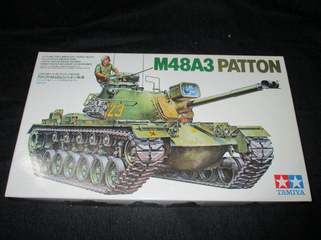 D-101,TAMIYA 1-35,NO,35120,M48A3 Patton, Overige merken, 1:32 tot 1:50, Overige typen, Nieuw