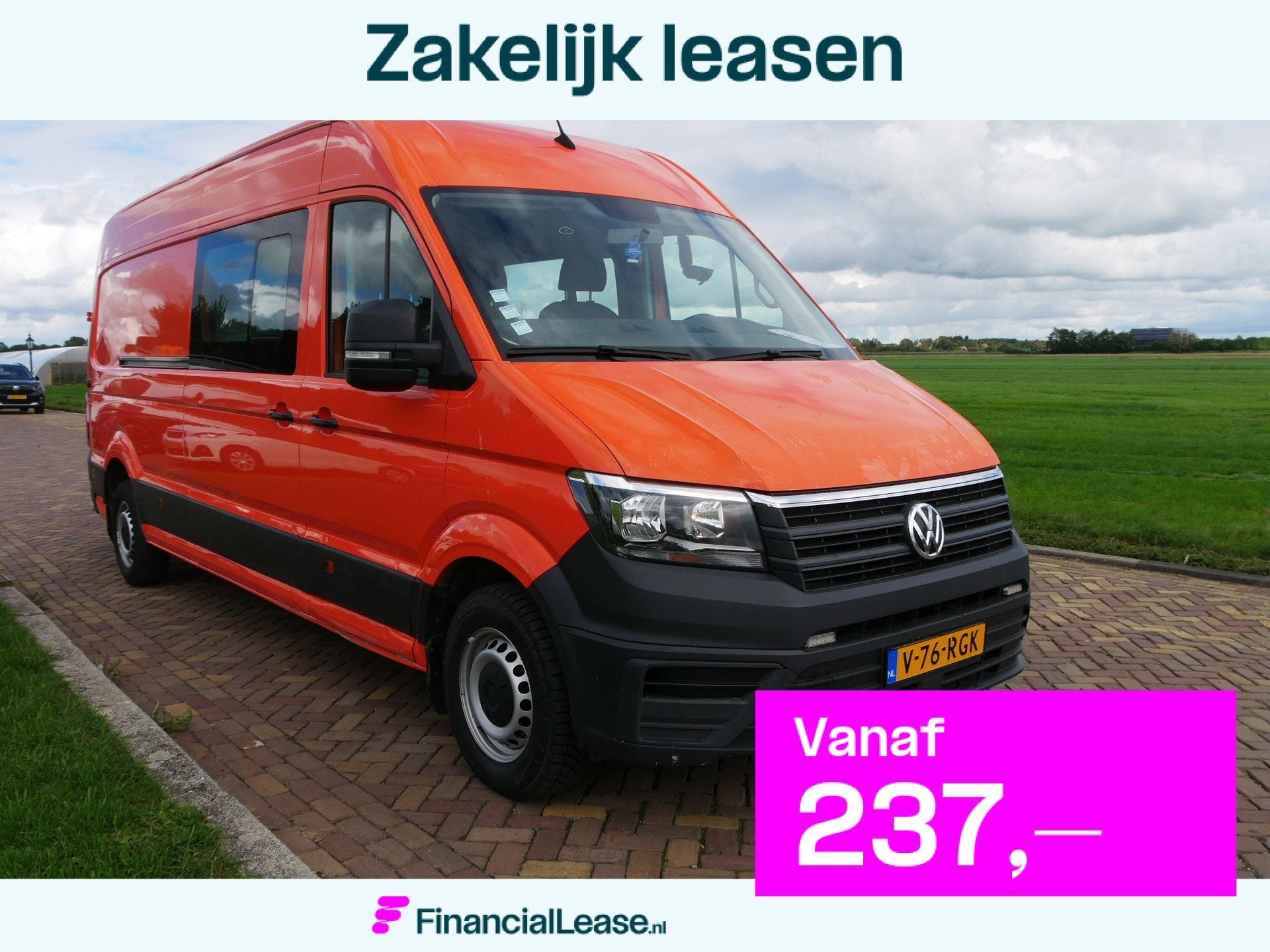 Volkswagen Crafter 35 2.0 TDI L4H3 DUBB-CAB 103kW AC * 13999, Voorwielaandrijving, 1998 cc, Stof, Gebruikt