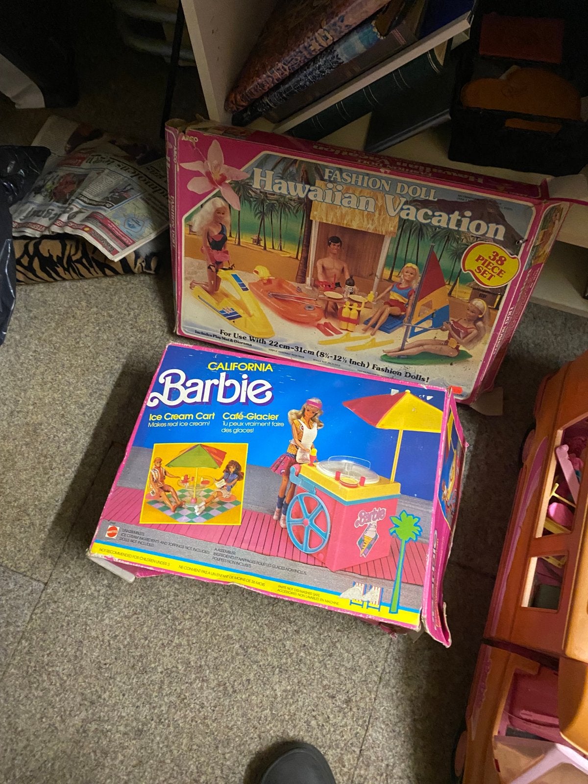 Vintage Barbie speelgoed: Camper, Hawaiian Vacation, IJskar, Ophalen, Gebruikt, Barbie