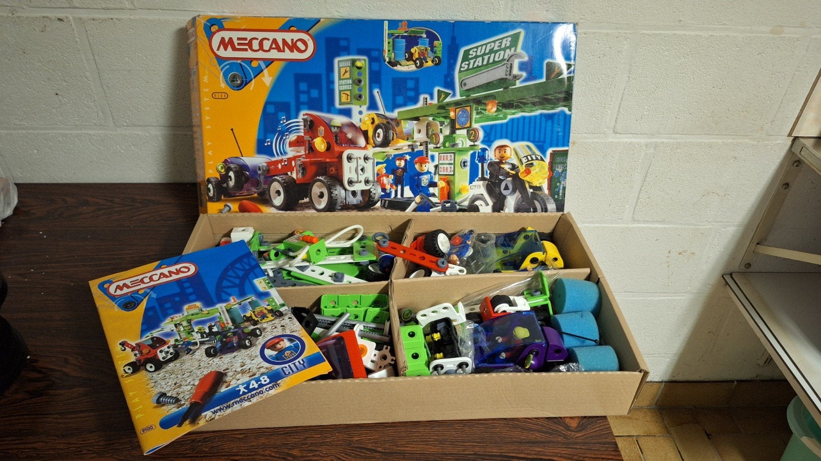 Meccano Super Station City Bouwset, Ophalen of Verzenden, Gebruikt, Overige merken