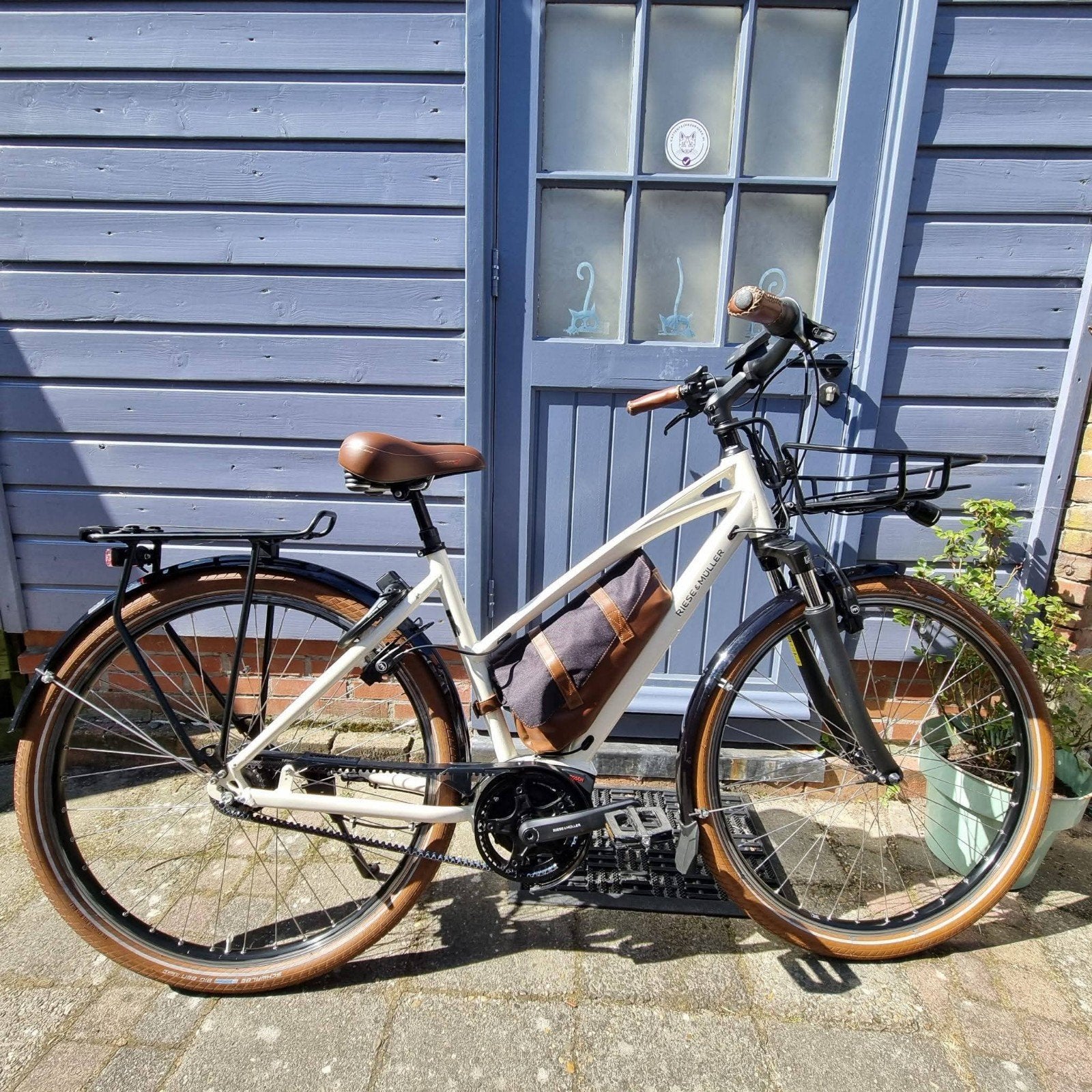 Riese & Müller dames/ heren el. fiets, Fietsen en Brommers, Fietsaccessoires | Fietsstoeltjes, Ophalen, Zo goed als nieuw
