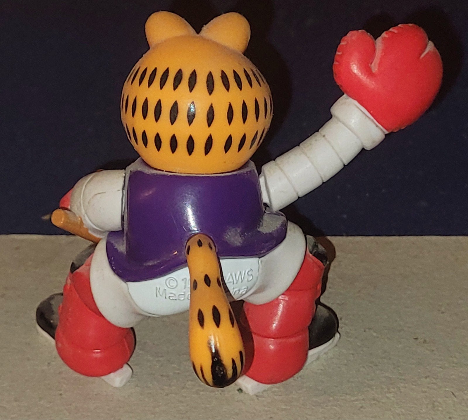 Bijzondere Garfield verkleed als ijshockey goalie PAWS 1999, Verzenden, Garfield, Zo goed als nieuw, Beeldje of Figuurtje