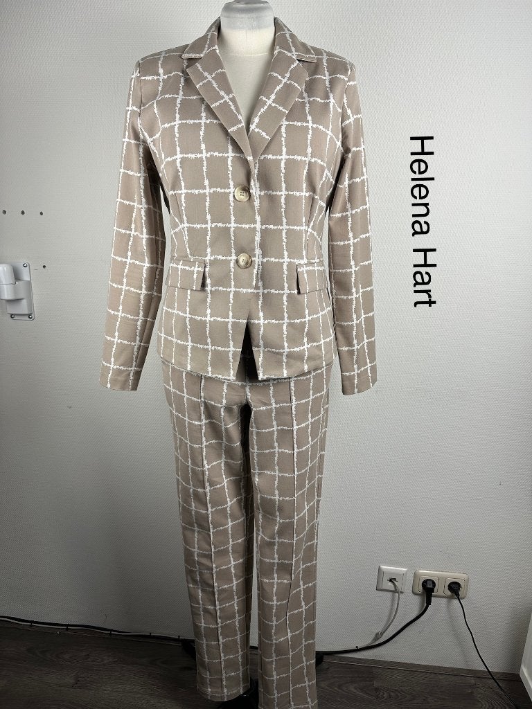 Helena Hart Broekpak  (mt: 42) 33,6/9831, Kleding | Dames, Jasjes, Kostuums en Pakken, Bruin, Helena Hart, Maat 42/44 (L), Ophalen of Verzenden