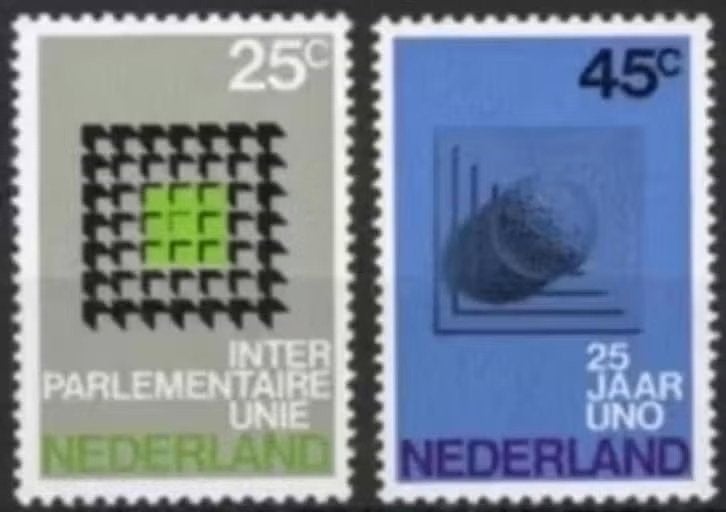 nederland nvph 973 - 974 (pf), Postzegels en Munten, Postzegels | Nederland, Ophalen of Verzenden, Na 1940, Postfris