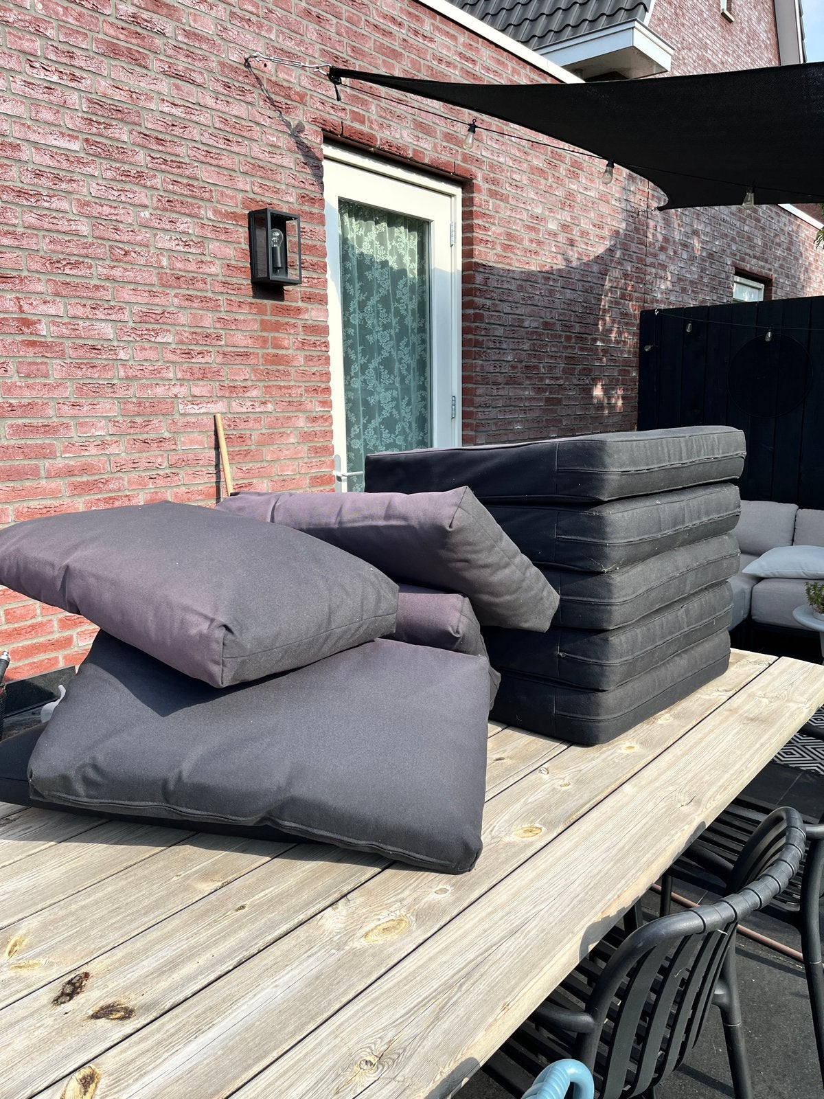 IKEA FRÖSÖN/DUVHOLMEN tuinkussens 8x, Ophalen, Gebruikt, IKEA, Vierkant