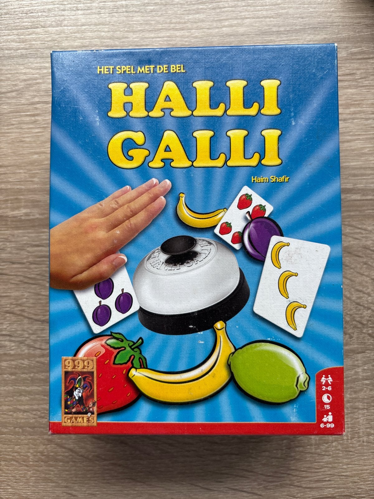 Halli Galli - Het snelle fruitspel met de bel!, Een of twee spelers, Ophalen of Verzenden, Zo goed als nieuw