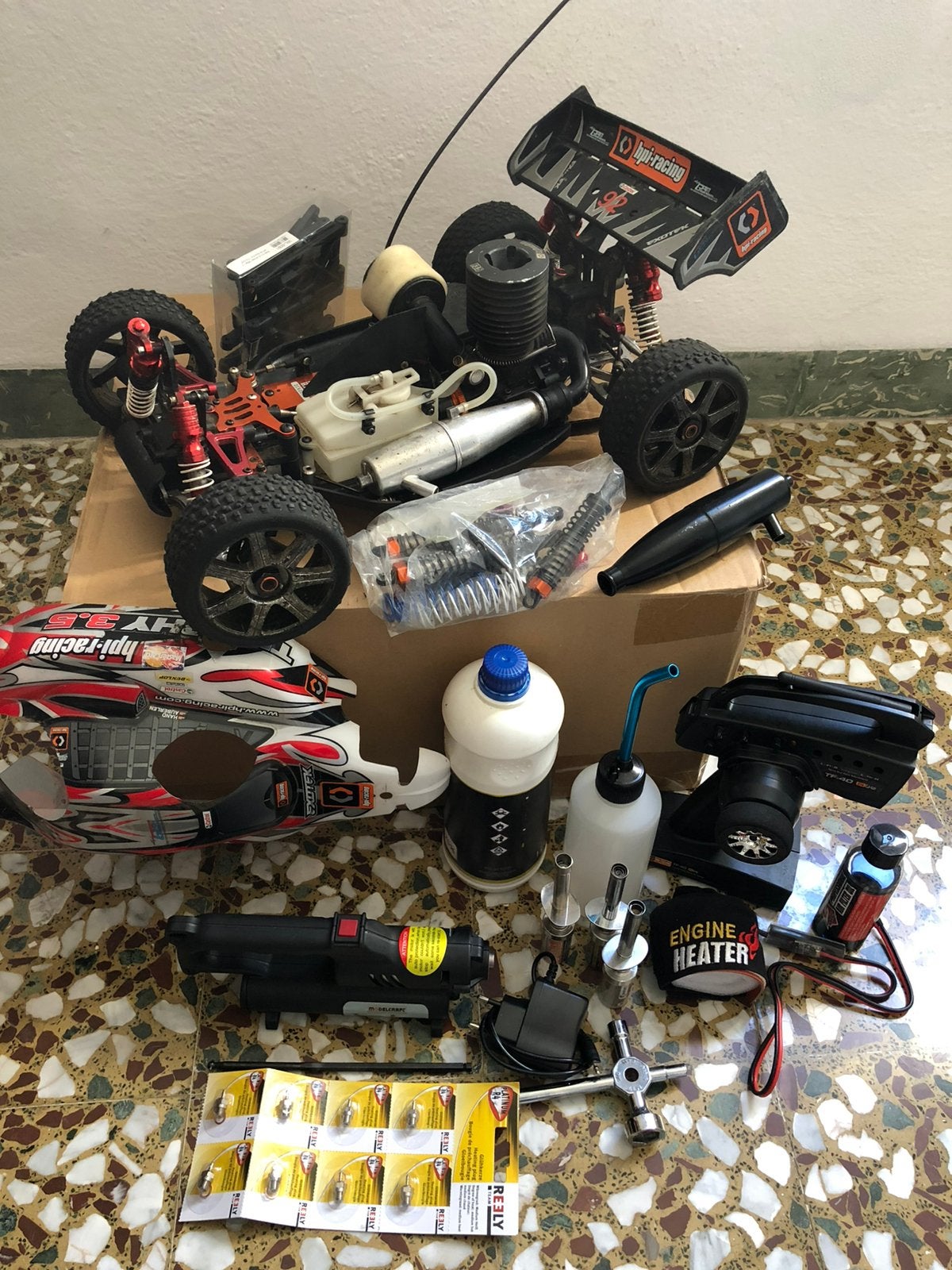 Hpi trophy nitro RC buggy , 2x, Overige merken, Gebruikt, Auto, Groter dan 1:32