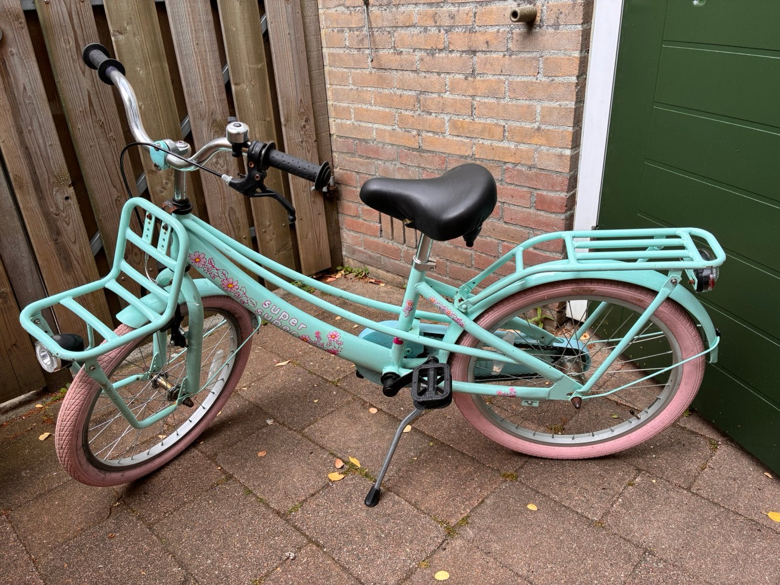 Leuke meisjes fiets, Ophalen, Terugtraprem, Gebruikt, Handrem
