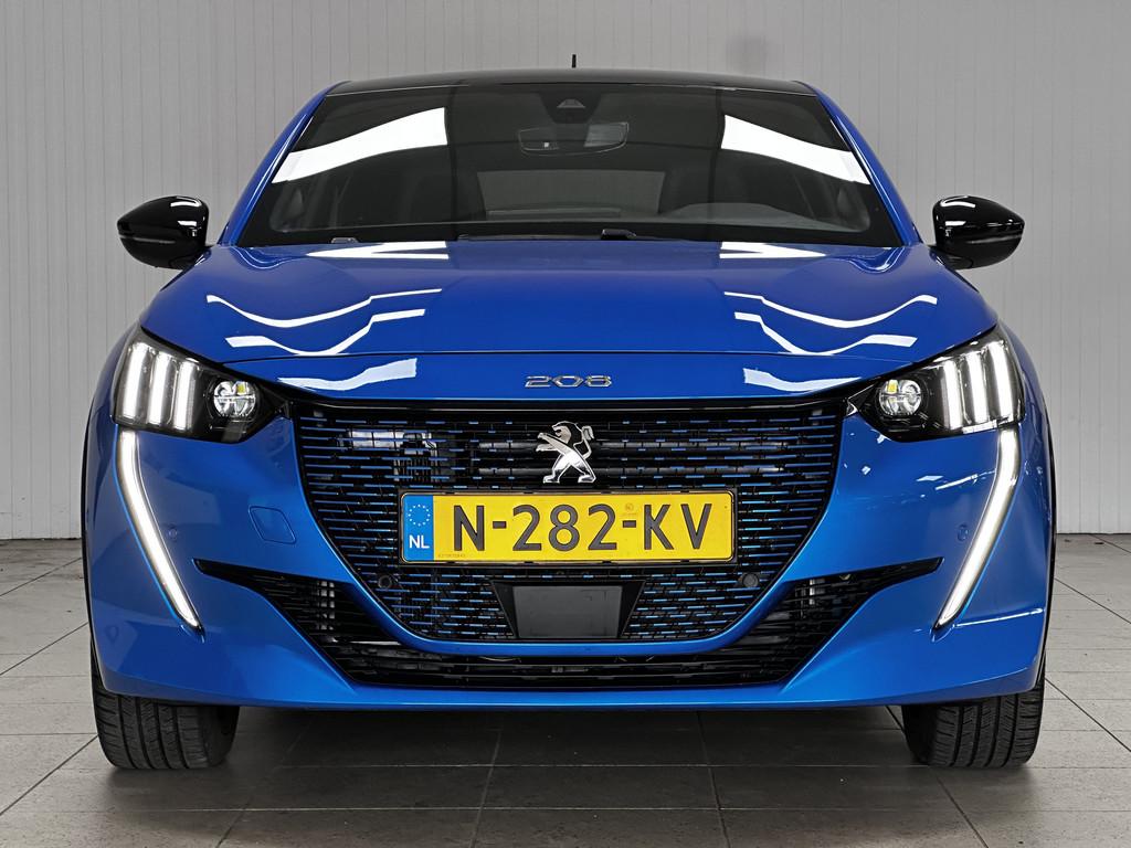 Peugeot e-208 EV GT Pack 50 kWh /90% SOH /LED Koplampen /Cam, 136 pk, Gebruikt, Blauw, Origineel Nederlands