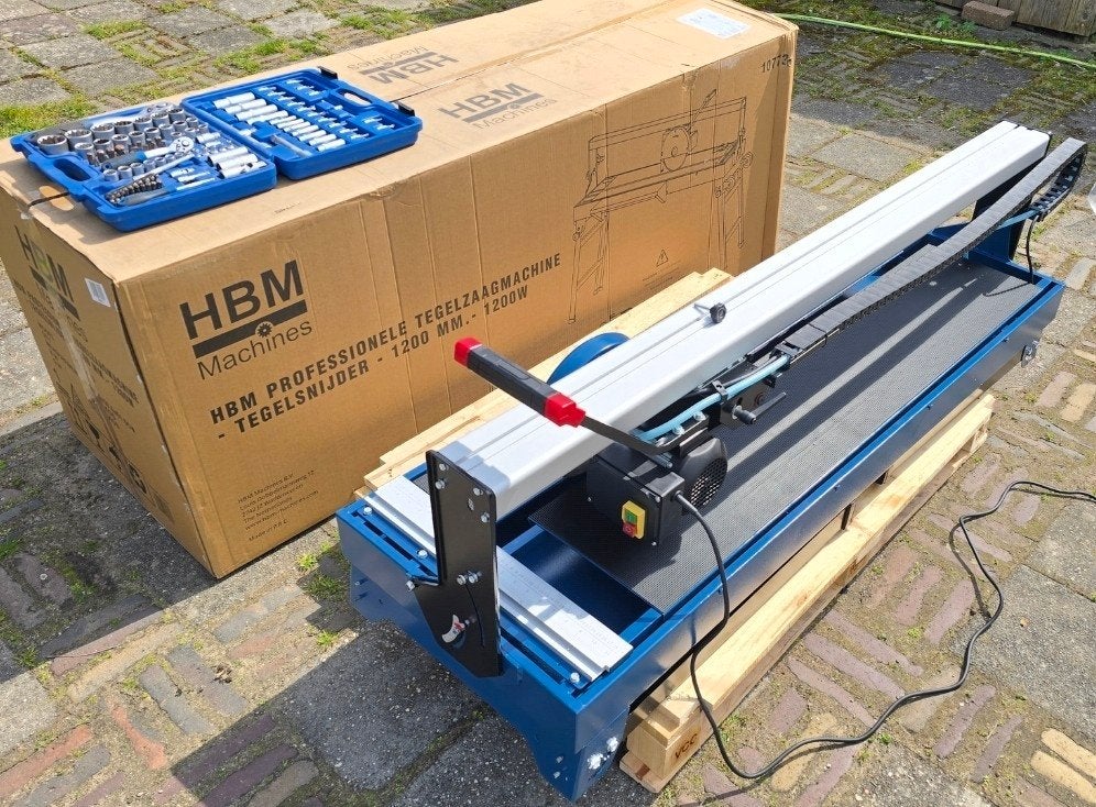 HBM tegelzaag tot 120cm (1200mm) - 1200W z.g.a.n., Ophalen, Overige typen, Zo goed als nieuw, HBM Profi