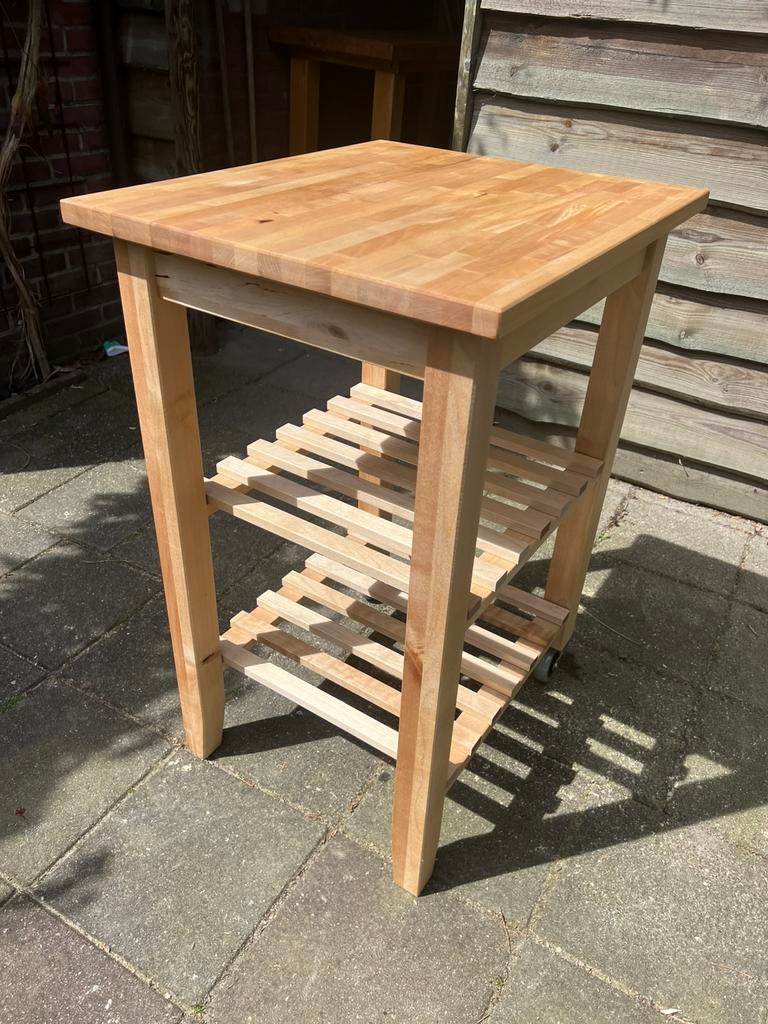 IKEA Bekväm - Keukentrolley / Roltafel, Ophalen, Hout, IKEA, Keukentrolley