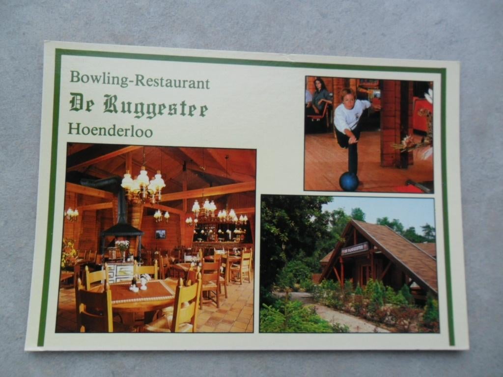Hoenderloo, bowling restaurant de Ruggestee/interieur, Verzenden, 1980 tot heden, Ongelopen, Noord-Brabant