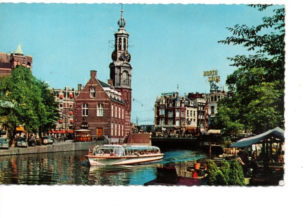Amsterdam. Ansichtkaart. Munttoren (1960-1980), Ophalen of Verzenden, 1960 tot 1980, Gelopen, Noord-Holland