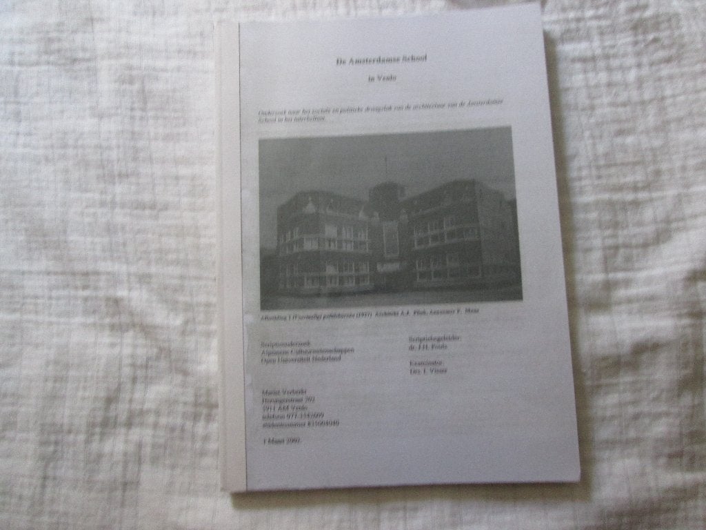 de amsterdamse school in venlo, Ophalen of Verzenden, Alpha, Gelezen
