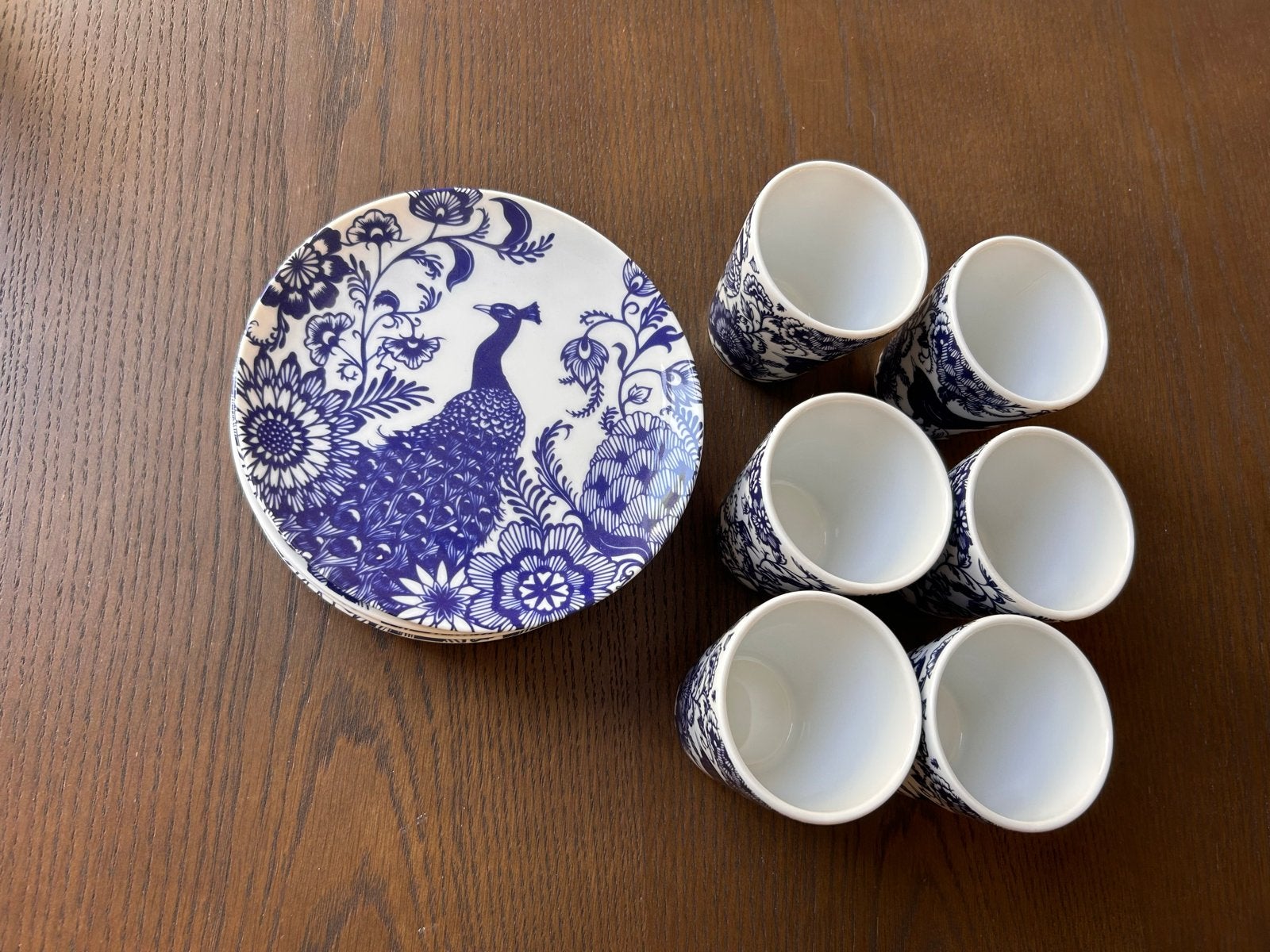 Schoonhovens Keramiek: Set van 6 kopjes en schotels, Antiek en Kunst, Antiek | Keramiek en Aardewerk, Ophalen of Verzenden