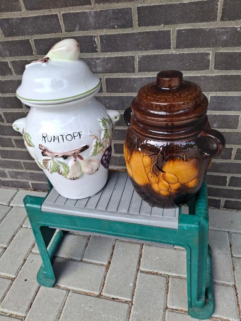 2 Rumtopf potten, Ophalen