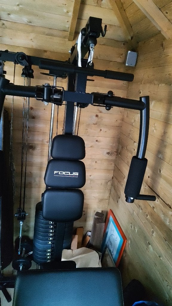 home gym fitness machine gewichten, Ophalen, Armen, Krachtstation, Zo goed als nieuw
