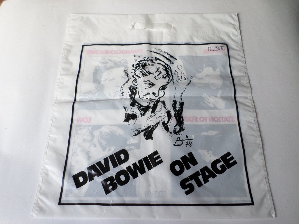 David Bowie - Plastic Platentas - On Stage '78, Ophalen of Verzenden, Zo goed als nieuw, Poster, Artwork of Schilderij