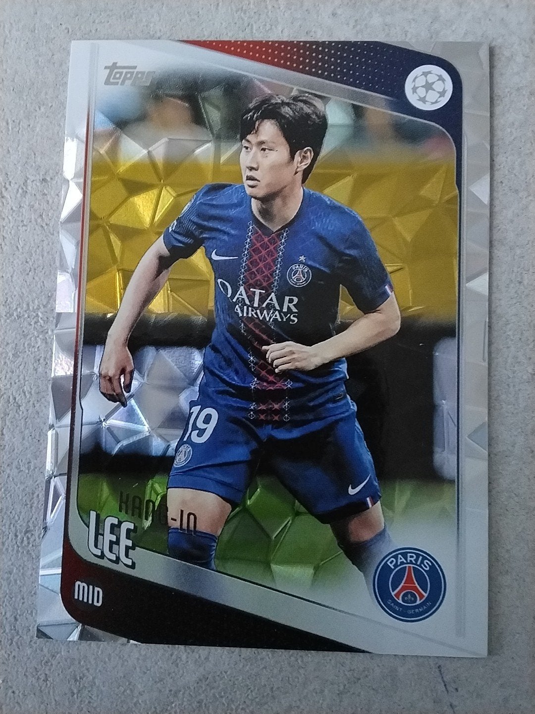 Kang-In Lee Topps Champions League Kaart PSG, Ophalen of Verzenden, Zo goed als nieuw, Buitenlandse clubs, Spelerskaart