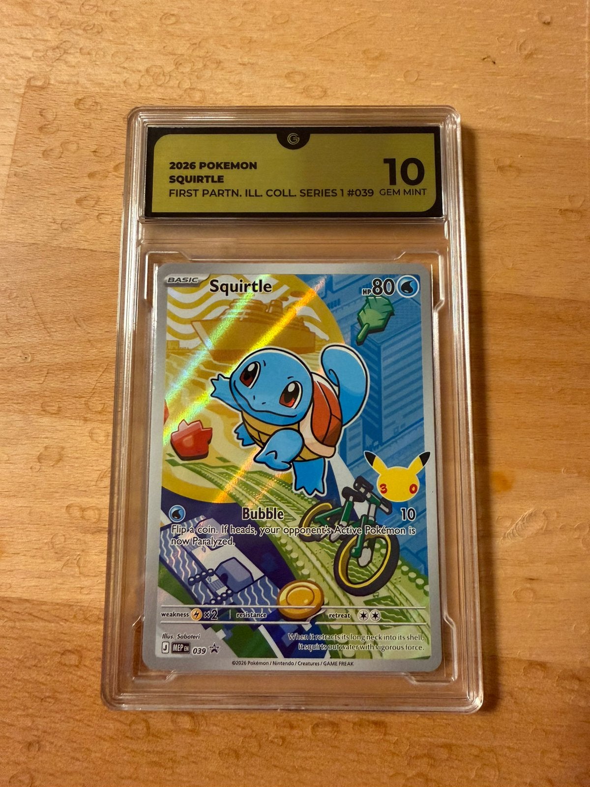 Squirtle Mep 037 black star promo, Ophalen of Verzenden, Nieuw, Losse kaart, Foil