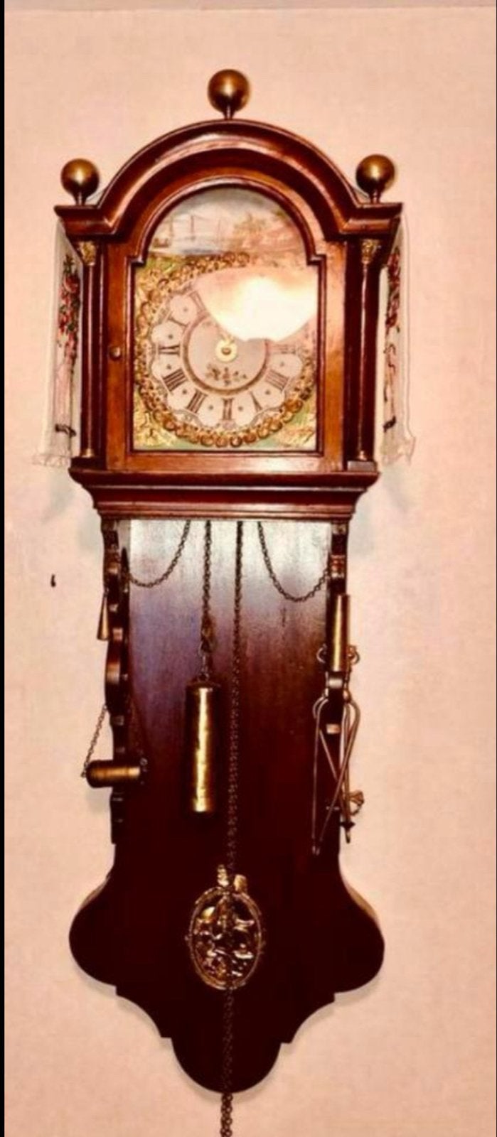 Antieke Groningse Kantoortje-Notarisklokje (1860), Antiek en Kunst, Antiek | Klokken, Ophalen