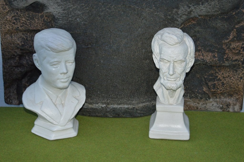 2 vintage bustes origineel uit Amerika John F Kennedy/ Linco, Verzamelen, Ophalen of Verzenden, Gebruikt, Mens