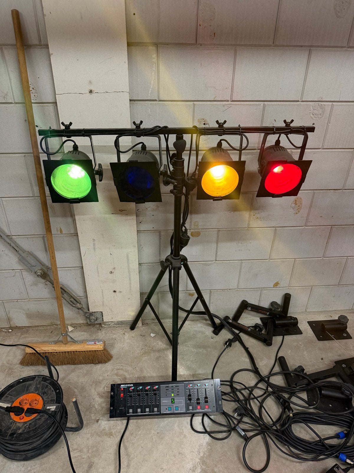 JB Systems Lichtset met Controller en Statief, Muziek en Instrumenten, Licht en Laser, Ophalen of Verzenden, Gebruikt, Licht, Kleur