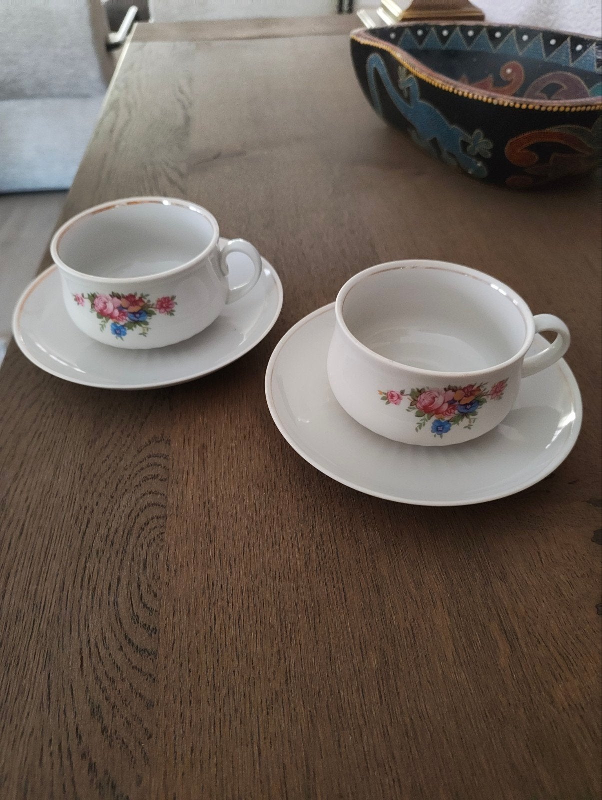 Dulevo Vintage Kop en Schotels - USSR Porselein, Ophalen of Verzenden