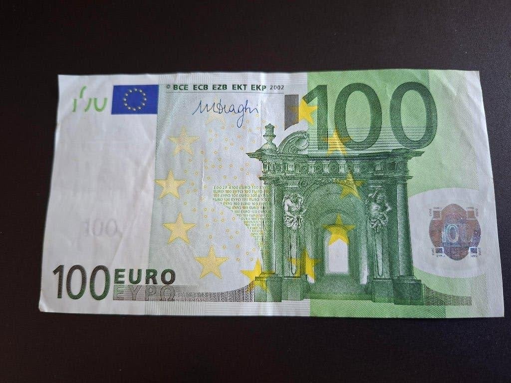 2002 Duitsland 100 euro oude serie Draghi code E002, Postzegels en Munten, Bankbiljetten | Europa | Eurobiljetten, Verzenden, Duitsland